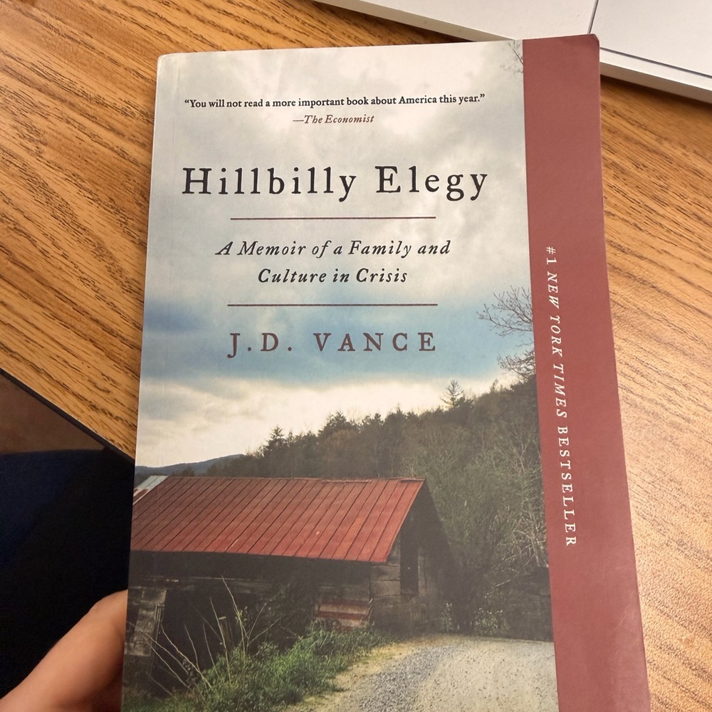 Hillbilly Elegy Book by J.D. Vance